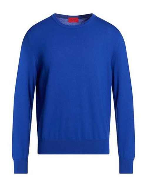 Man Sweater Bright blue Size M Wool