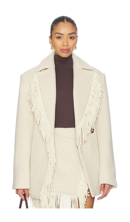 Lovers and Friends Whitney Coat in Cream. - M also in