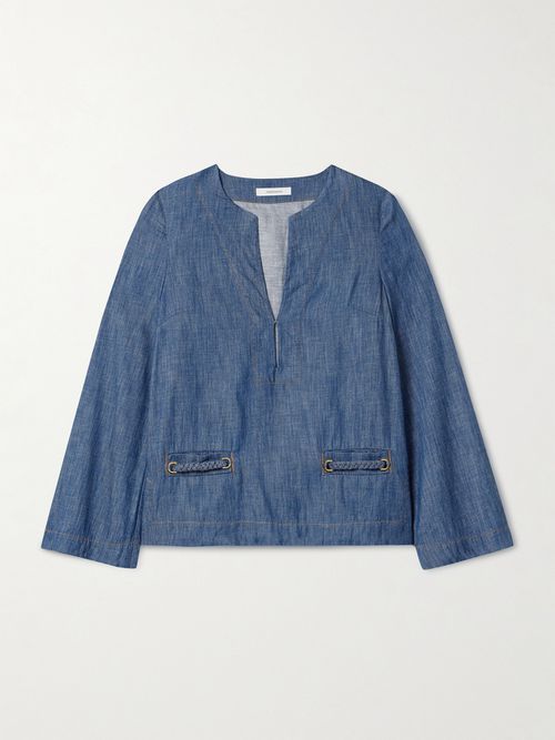Wylie Braided Denim Tunic - Blue