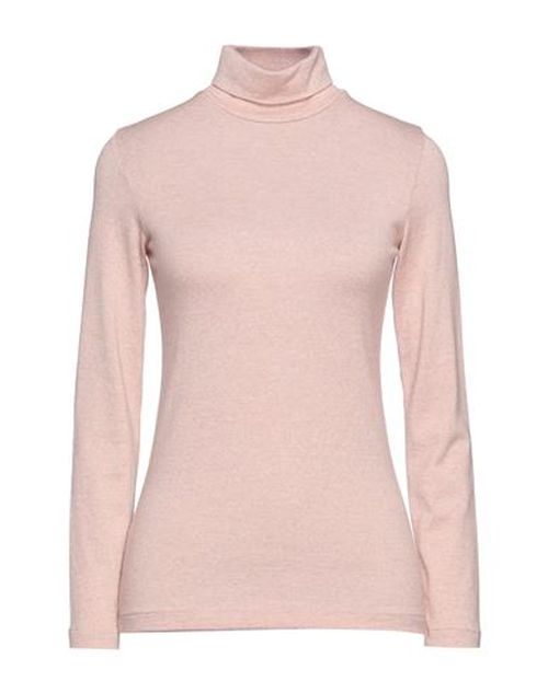 Woman Turtleneck Pink Size S Virgin Wool, Cotton