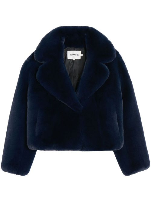 Miller faux-fur coat - Blue