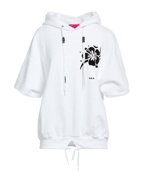 Après Surf Woman Sweatshirt White Size L Cotton, Polyester
