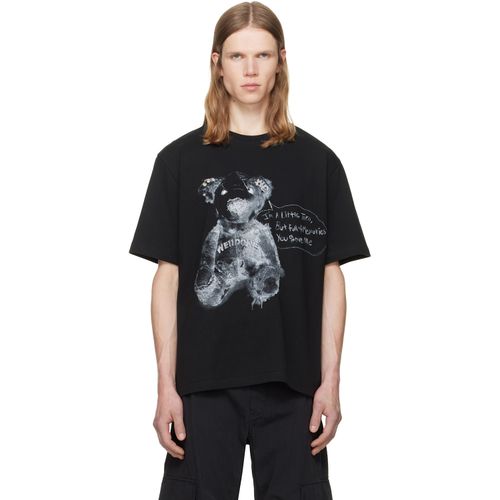 Black Drawing Teddy T-shirt