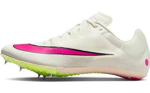 Nike Rival Sprint Track & Field Sprinting Spikes (DC8753-101, Sail/Light Lemon Twist/Guava Ice/Fierce Pink)