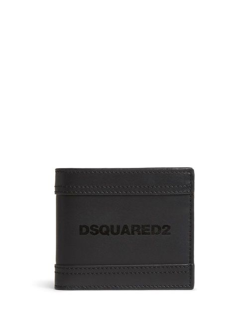 Logo-print wallet - Black