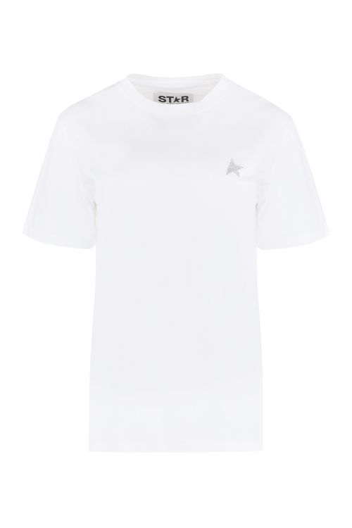 -inspired Ribbed Crew-Neck Cotton T-Shirt