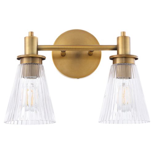 Brushed Brass Bathroom Vanity Light from the Lawton Collection