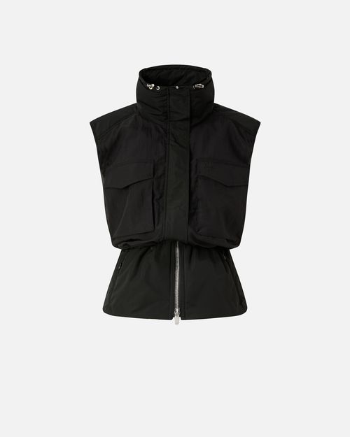 Sleeveless down jacket with drawstring - L