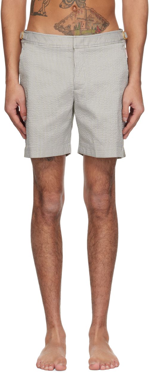 Orlebar Brown Khaki Bulldog Swim Shorts