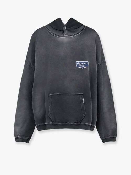 Hooded Cotton Sweatshirt — Gray