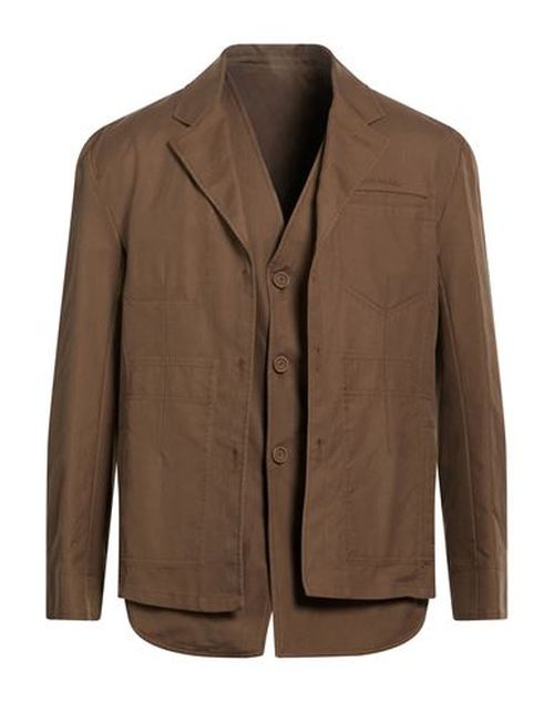 Man Blazer Chocolate brown Size 38 Polyester