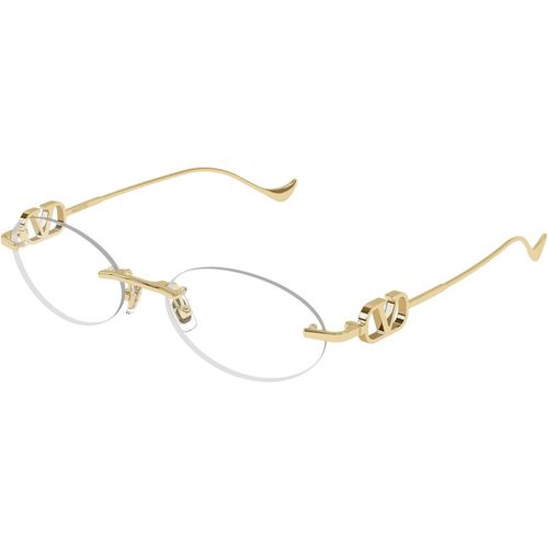 Valentino Woman Valentino VG0032S 005 Sunglasses Metal Gold Transparent Geometric