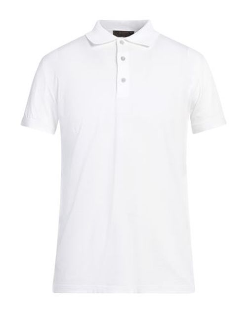 Moorer Man Polo shirt White Size 36 Cotton