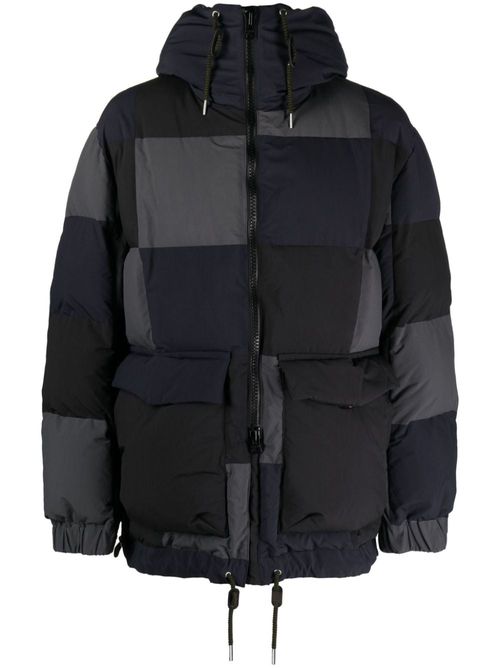 - Patchwork Padded Down Jacket