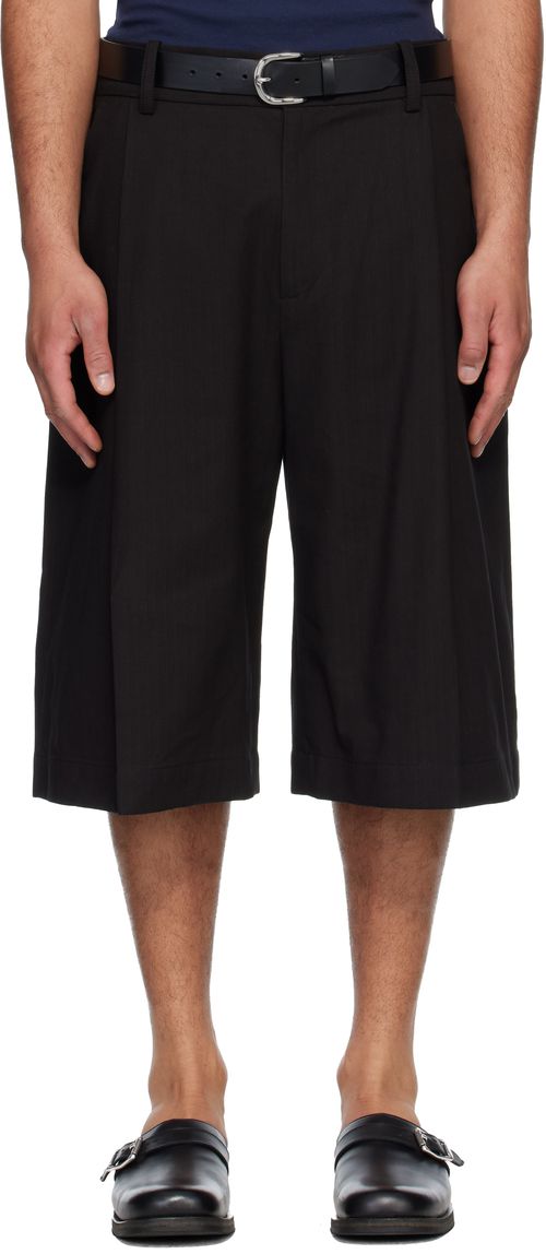 Black Fowld Shorts