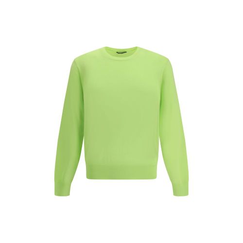 Cotton-Knit Sweater — Green