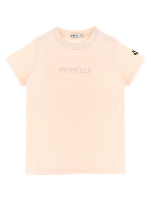 Logo-Embroidered T-shirt — Peach