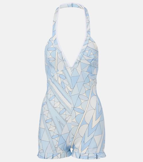Manuba halterneck jersey romper