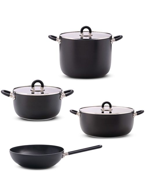 Set of 7 pots and pans - Black