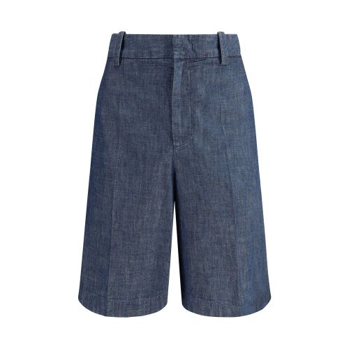 Cotton Bermuda Shorts — Blue