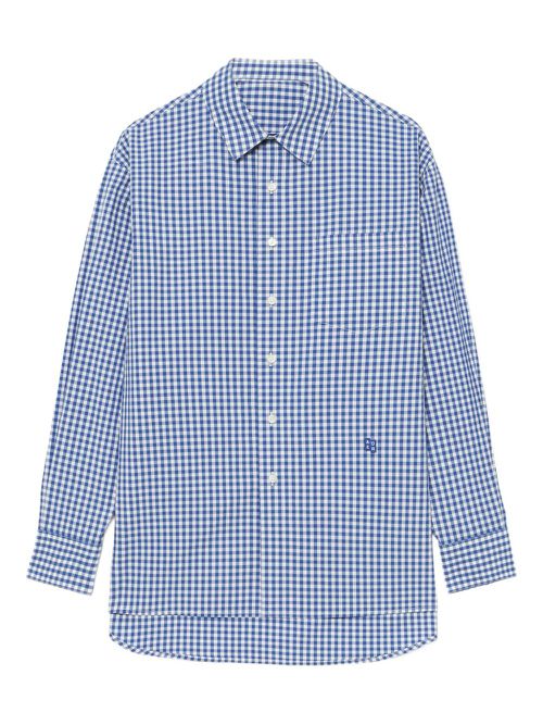 Gingham-check shirt - Blue
