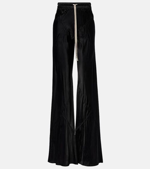 Bias wide-leg pants