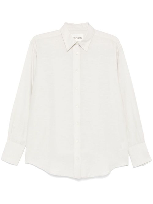 Classic-collar shirt - Neutrals