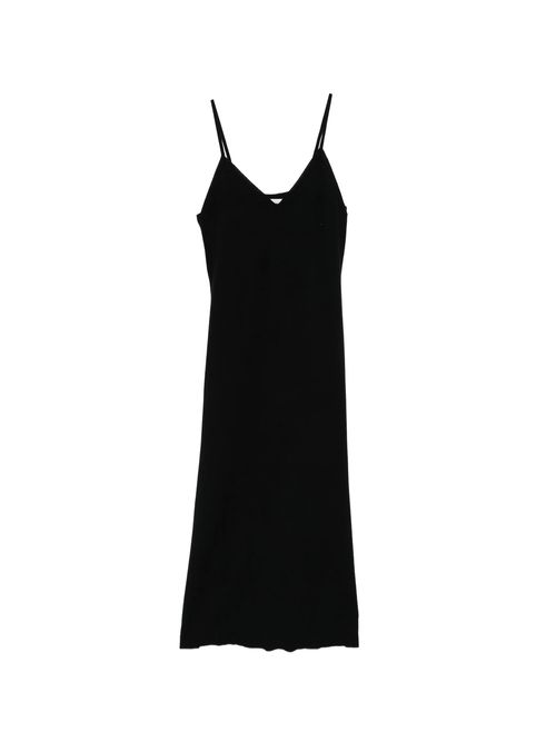 Spaghetti Strap Cashmere V-Neck Dress