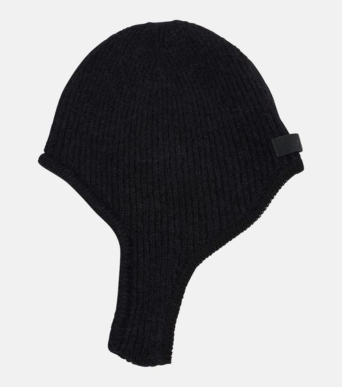 Gros Grain alpaca-blend hood