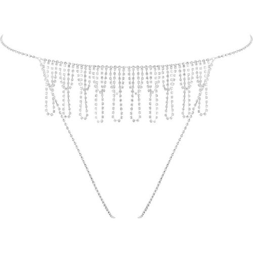 Estelle Open Diamante Thong Silver