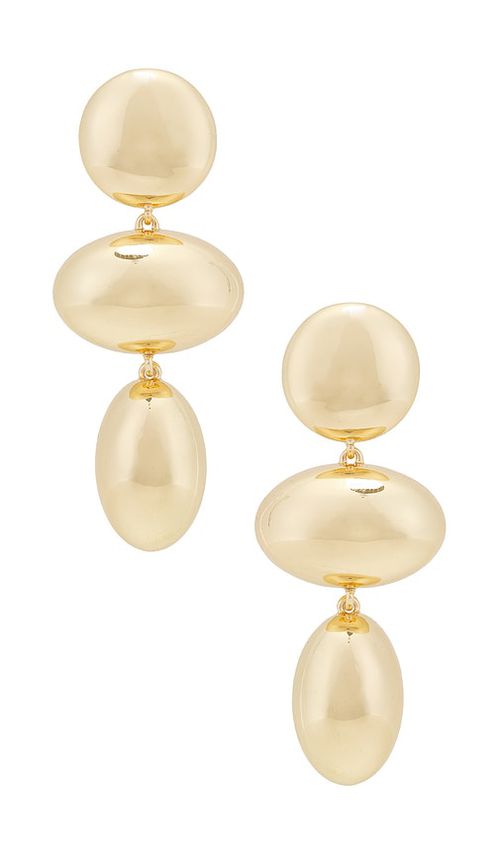 BaubleBar HÄNGEOHRRINGE THREE STATION in Metallic Gold