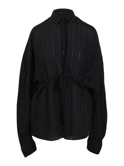 Drawstring waist shirt