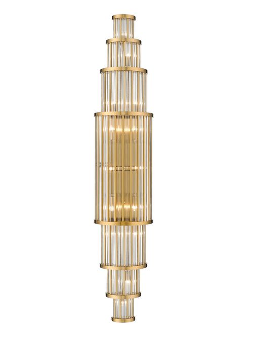 Aged Brass LED Wall Sconce from the Waldorf Collection