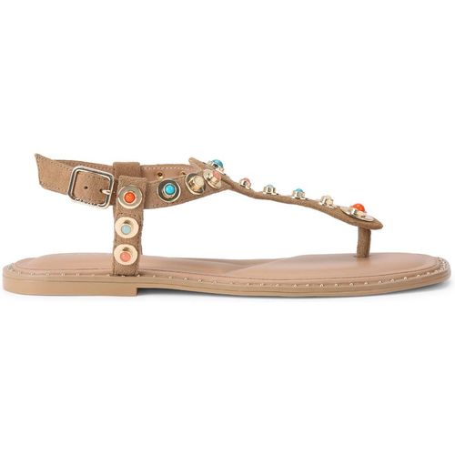 Carvela Womens Suede Amalfi T Bar Flat Sandal Sandals - Came