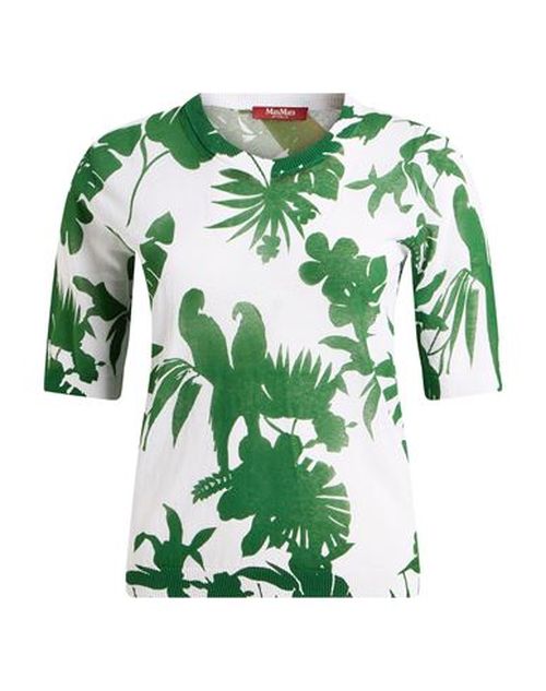 Woman Sweater Green Size M Cotton, Polyamide