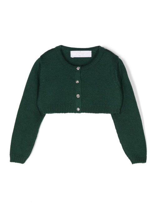 Crystal-embellished cardigan - Green
