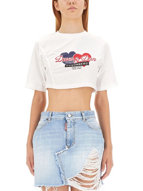 Cropped fit t-shirt