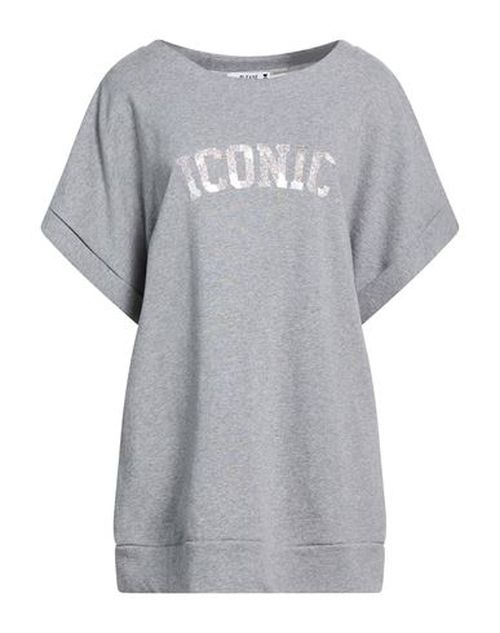 Woman Sweatshirt Grey Size M Cotton