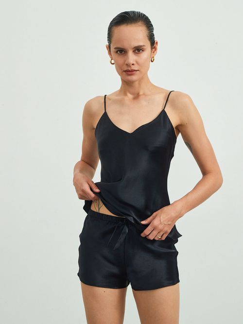 22Momme Silk Camisole & Sleep Shorts Set