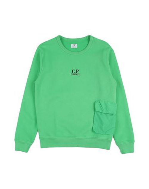 C. p. Company Undersixteen Kid Boy Sweatshirt Green Size 14 Cotton