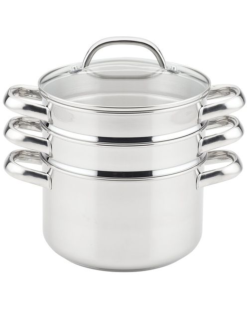 Stainless Steel Steamer Set With Bonus Steamer Basket 4qt