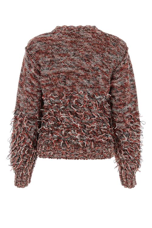 Embroidered Cotton Blend Sweater