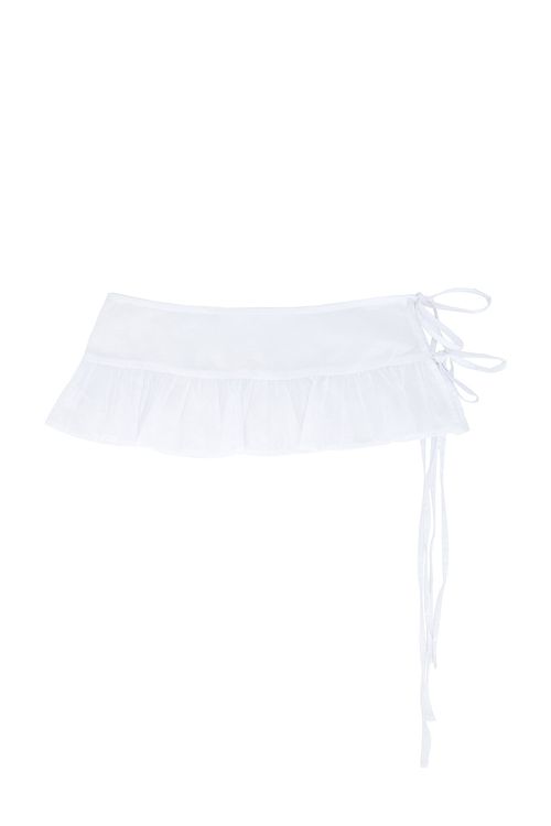 Deiji Studios Flounce Belt in White - White. a