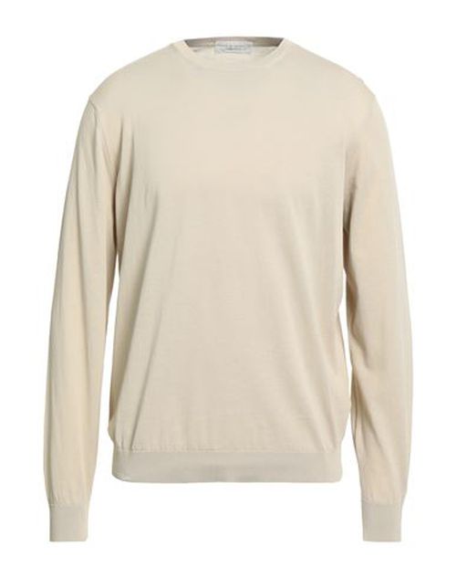 Man Sweater Beige Size 50 Cotton