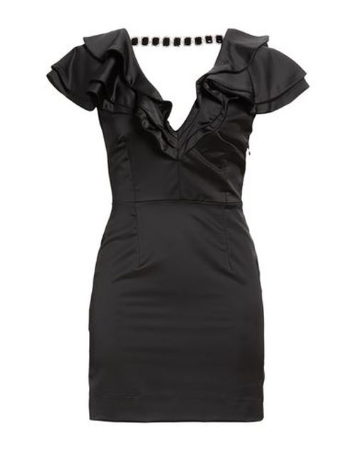 Woman Mini dress Black Size 2 Polyester, Elastane