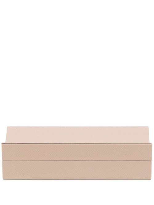 Rectangular leather box - Neutrals