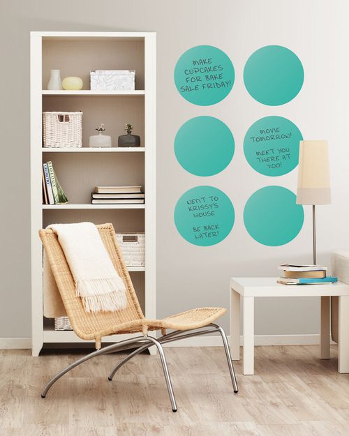 Brewster Set of 6 Calypso Dry Erase Dots Decals