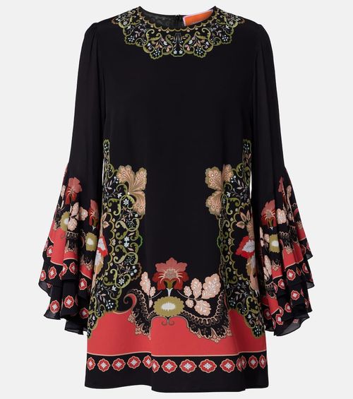 Friday printed crêpe minidress