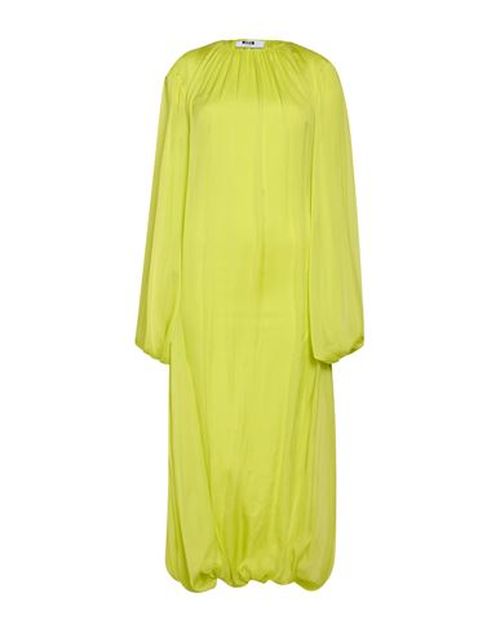 Woman Maxi dress Lime green Size 4 Silk