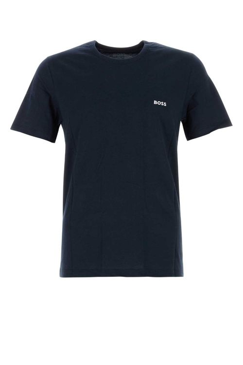 Navy Blue Crewneck Logo T-Shirt